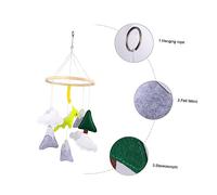 VICASKY Dinosaur Hanging Wind Chimes for Baby Crib Bedside Educational Playthings Felt Nursery Mobile Toy Infant Bed Decoration