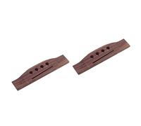 VICASKY Diy Acoustic Guitar Bridge Kit Genuine Saddle Bridge Replacement for Folk Guitar Vintage Style Strings