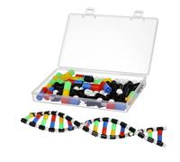 VICASKY Dna Model Double Helix Structure Educational Kit Plastic Molecular Model Science Teaching Display for Biology Students Interactive Dna Project Materials