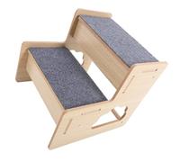 VICASKY Dog Cat Stairs Wood Pet Bed Steps Soft Non-slip Surface Strong Frame Structure Comfortable Material Great for Pets with Mobility Issues with Joint Problems