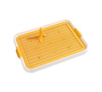 VICASKY Dog Potty Tray with Yellow Banana Post and Removable Base Plastic Puppy Urine Tray for Indoor Pet Toilet Training Household Dog Pee Pad Holder for Puppies