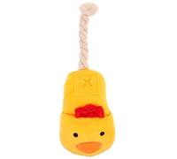 VICASKY Dog Puppy Squeaky Shoe Shape Plush Molar with Cotton Rope for Wear Resistance and Correct Chewing Habits, Fun Interactive Chew for Dogs