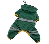 VICASKY Dog Raincoat for Small Dogs Puppies Breathable PVC Single Layer Rain Slicker Dark with Open Tail Design for Comfort Rainy Days