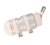 VICASKY Dog Water Dispenser and Pet Feeder Automatic Water Bottle 400ml Capacity, Stainless Steel No-drip Drinking Valve, Beige for Dogs and Cats in Cages and Travel