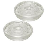 VICASKY Doorway Pull Up Bar End Pad 2pcs Transparent Anti-Slip Rubber Rings Protection for Indoor Door Frames Fitness Equipment Secure Grip