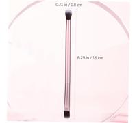 VICASKY Double Ended Eyeshadow Brush with Premium Fiber Bristles Dark Matted Golden Handle Soft Blending Makeup Tool for Eyebrow and Face Cosmetics Suitable for Daily and Professional Use