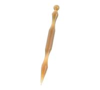 VICASKY Double Headed Acupressure Pen Multifunctional Ear Massage Tool Reflexology Stick Natural Horn Point Stimulator for Neck Shoulder Back Tension Relief Durable Chinese Medicine Tool