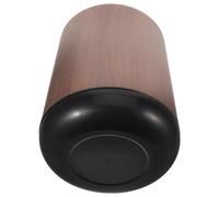 VICASKY Double Layer 15L Wood Grain Trash Can Open Top Plastic Waste Bin for Kitchen Bathroom Office Bedroom - Large Capacity Small Garbage Basket