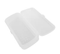 VICASKY Double Layer Nail Tool Sterilizer Box with Transparent Detachable Case for Professional Manicure Organizing and Soaking Portable Nail Brushes Washing Cup for Salon and Personal Use