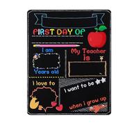 VICASKY Double Sided Chalkboard, Back to School Chalkboard Sign Color Student Message Chalk Board Printing Black Board School Supplies for Kids Classroom Home
