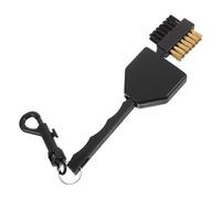 VICASKY Double Sided Golf Club Cleaner Brush with PP and Copper Bristles Groove Cleaning Tool for Precision Debris Removal Portable Lightweight Accessory for Golf Bags