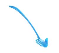 VICASKY Double Sided Thickened Toilet Brush with Long Handle Portable Blue Bathroom Cleaning Brush for Toilet Bowl Built Hanging for Dry Storage Strong Decontamination and Easy Use