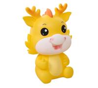 VICASKY Dragon Year 2024 Vinyl Dragon Piggy Bank Shatter-Proof Coin Jar Decorative Money Pot Tabletop Ornament for Bedroom and Home Furnishing Decor