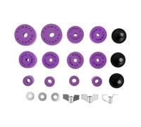 VICASKY Drum Cymbal Felt Pad Kit with Wing Nuts and Plastic Sleeves, Noise Reduction and Nonslip Cymbal Replacement Accessories for Indoor and Outdoor Use
