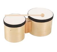 VICASKY Drum Wooden Musical Toy 4 and 5 Inch Percussion Instrument Beginner Drums Rhythm Sticks for Preschool Music Education and Dance Classes