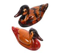 VICASKY Duck Figurine Resin Sculpture Desktop Craft for Wedding Decor Home Ornament Symbolizing Love and Loyalty Stable Base Gift for Couples