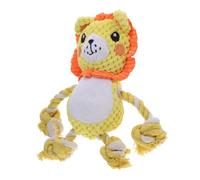 VICASKY Durable Plush Dog with Heavy Duty Rope and Interactive Squeaker for French Bulldogs Soft Chew for Small and Medium Dogs Teeth Cleaning and Chewing Strength Training