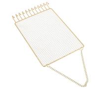 VICASKY Earring Display Rack Hanging Earring Rack Long Rectangular Iron Mesh Wall-mounted Jewelry Organizer High-grade Iron Material Simple Style Sturdy Storage Space for Home Use