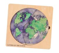 VICASKY Earth Structure Puzzle Kit for Educational DIY Globe Model with Precise Craftsmanship Easy Assembly Geography Learning Early Cognitive Development Tool