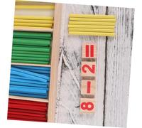 VICASKY Educational Counting Rods for Early Math Learning and Recognition Safe Preschool and Kindergarten Puzzle for Quantity Understanding