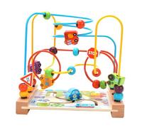 VICASKY Educational Wooden Beaded Maze with Ocean Traffic Design for Water-based Paint Finger Flexibility Development Sturdy Anti-fall Construction Montessori Learning Plaything for Boys