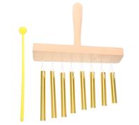 VICASKY Eight Tone Music Wind Chimes Bars Percussion Instrument Handheld Table Top Wind Bell Music Instrument Stick for Boys and Girls and Adults