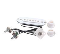 VICASKY Electric Guitar Pickup Modern Style Piezo Transducer Classic Accessory for Gig Bag White