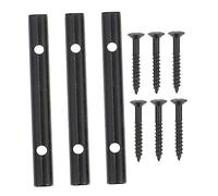 VICASKY Electric Guitar String Retaining Rods Black 3 Sets Zinc Alloy Pressure Chord Bars 48mm Mini Size Strong Quality Guitar Accessory