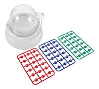 VICASKY Electric Mini Bingo Lottery Machine with 3 Colored Balls Portable Tabletop Party Lotto Game for Family Birthdays and Travel Entertainment