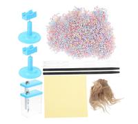 VICASKY Electrostatic Induction Kit Static Electricity Experiment Set for Physics Education Includes Plastic Rod Friction Tools Interactive Science Experiments for Stem Random Color