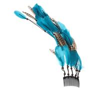 VICASKY Elegant Plume Headband for Parties and Cosplay Fluffy Decorative Hair Accessory Reusable Style present for Friends Eye Catching Hairband for Festivals and Vacations