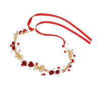 VICASKY Elegant Women Pearl and Flower Headband Headdress Durable Alloy Hairpiece for Brides Festivals and Special Occasions Charming Floral Design for Women