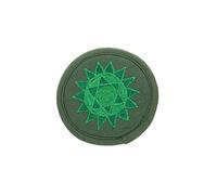 VICASKY Embroidered Buddhist Sound Bowl Cushion with Cotton Cloth Material and Compact Design, Soft Green Padded Mat Suitable as A Gift for Meditation and Sound Bowl Stability