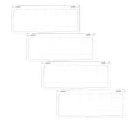 VICASKY Empty Eyeshadow Palette 4pcs with 6 Compartments Makeup Palette Small Refillable for Travel and Professional Use with Brush Holder