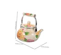 VICASKY Enamel Tea Kettle Stovetop Water Boiler for Home Gas Induction Cooker Use Simple Elegant Design for Tea and Hot Beverages Practical Kitchen Pot for Office and Restaurant