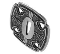 VICASKY Ergonomic Metal Tsuba Guard with Engraved Pattern and Tanto, Protective Hand Guard for Martial Arts and Cultural Exhibitions, Stable Installation, 7.30x7.30x0.50cm