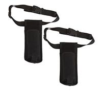 VICASKY Essential Oil Waist Bag 2pcs Set Adjustable Massager Storage Organizer Pouch for Salon Bottle Holder Black Waist Pack for Travel and Massage Therapy