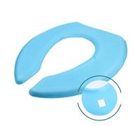VICASKY EVA Thickened Toilet Seat Cushion U-Shape Self-Adhesive Padded Cover Pedestal Mat for Bathroom Comfort Blue