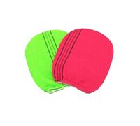 VICASKY Exfoliating Bath Gloves 2-Pack Rubbing Gloves Random Colors Exfoliating Mitts for Skin Types Gentle Cleansing Circulation Boost