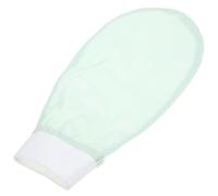 VICASKY Exfoliating Shower Bath Gloves Double-sided Skin Scrubbing Mitt Silky Soft Beauty Bath Accessory for Gentle Dead Skin Removal, Fruit Green, Suitable for Daily Shower Use