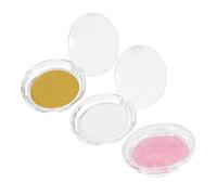 VICASKY Eyelash Storage Organizer 3pcs Small Empty Lash Cases with Crystal Glitter Base Cards Travel False Eyelash Holder for Women and Girls