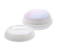 VICASKY Face Powder Compact 10g Empty Plastic Loose Powder Container Reusable White Makeup Container for Blusher Balms Home Use Cosmetic Storage