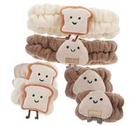 VICASKY Face Wash Headband and Wristband Set 6pcs Water Absorbing Soft Faux Rabbit Wrist Cuffs for Women Skincare Spa Makeup Hairbands for Daily Facial Cleansing