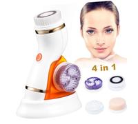 VICASKY Facial Wash Instrument Pore Cleaner Electric Face Brush Simple Face Scrub Deep Clean Exfoliator No Battery Required for Home Travel