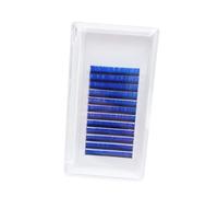 VICASKY False Eyelashes Blue Single Root Planting Grafting Fake Eyelashes Extensions Makeup Fake Lashes for Stage Makeup