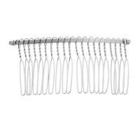 VICASKY Fancy Metal Wire Hair Clip Comb Bridal Wedding Veil Silver Hair Accessory 7.8cm Long