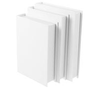 VICASKY Faux Books and Lightweight Grey Paper Board Material 3pcs White with High Realism for Decoration Coffee Table Decor and Shelf Display for Home Decor or Hotel Interiors