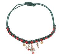 VICASKY Festive Christmas Cat Collar with Bell for Cats and Dogs, Soft Braided Rope Material, Secure Fit, Stylish Holiday Accessory for Christmas and Holiday Seasons