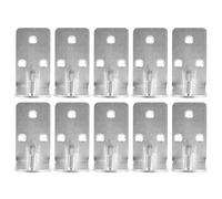 VICASKY Fire Extinguisher Heavy Duty L Shaped 10 Pcs Iron Wall Bracket Hooks and Space-Saving Mounting Solution, Rust-Resistant Fire Extinguisher Hangers for Secure Wall Installation