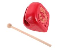 VICASKY Fish Musical Instrument for Hand Percussion Clapper for Temple Drum Enhance Rhythm Natural Material Sound Component